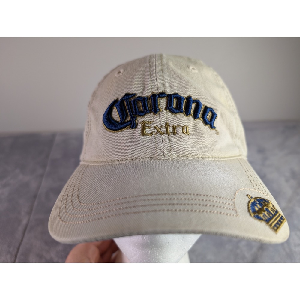 Corona Extra Beer Hat Tan Bio-Domes Headgear Embroidered Adjustable Strap Mens